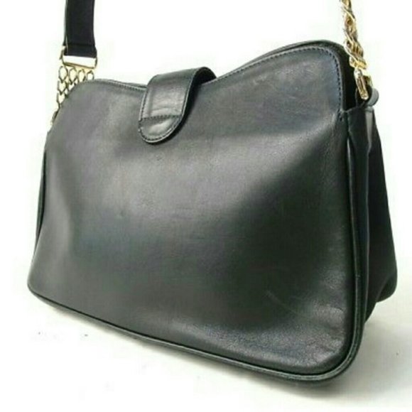 Valentino Vintage Green Gold Leather shoulder bag - Picture 7 of 7